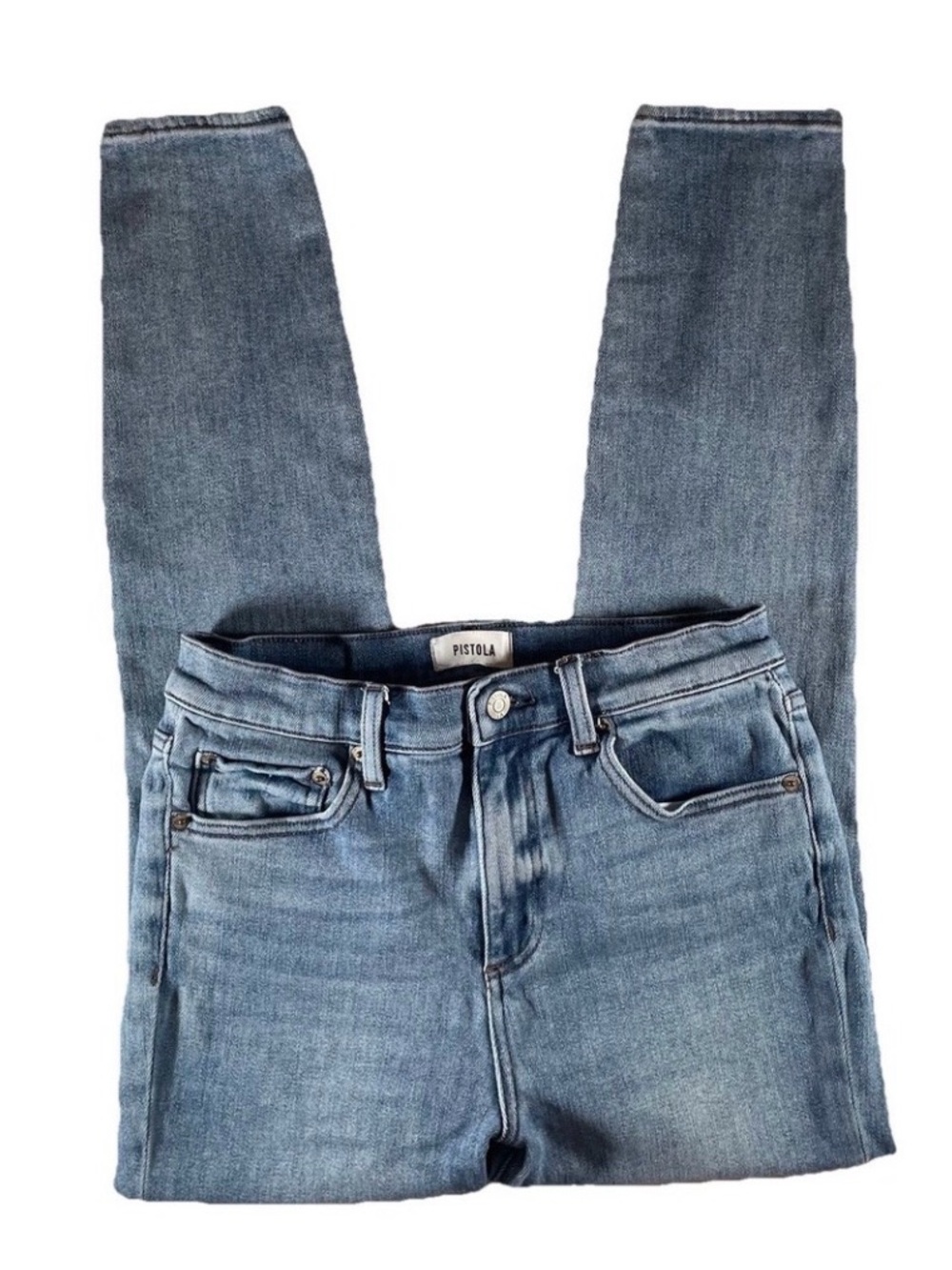 Pistola Liden High Rise Skinny Jeans Light Wash Size 28